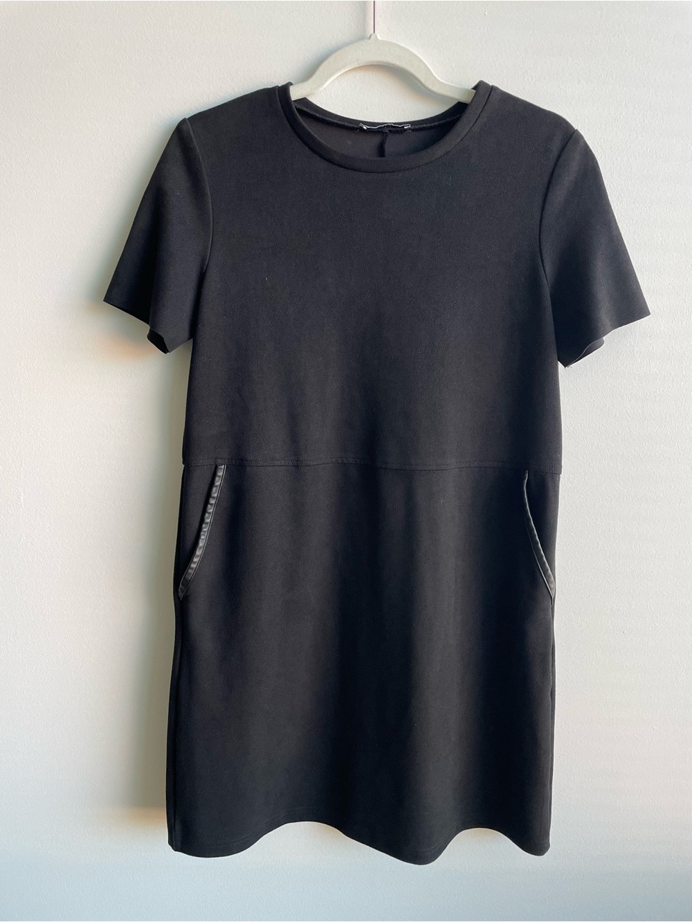 Black Suede Shift Dress